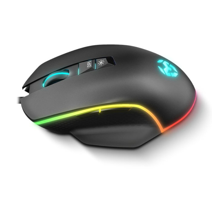 Krom Keos Ratón Gaming RGB 6400 DPI Negro